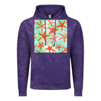 Cloud Purple starfish seamless pattern Vintage Hoodie - BundleAndBundleShop