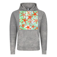 Cloud Rock starfish seamless pattern Vintage Hoodie - BundleAndBundleShop