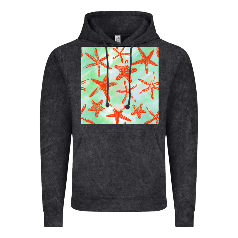 Starfish Seamless Pattern Vintage Hoodie by BundleAndBundleShop | Teevron