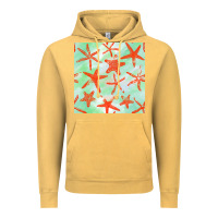 Vintage Mustard starfish seamless pattern Vintage Hoodie - BundleAndBundleShop