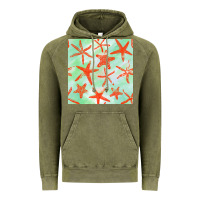 Vintage Olive starfish seamless pattern Vintage Hoodie - BundleAndBundleShop