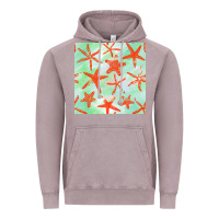 Vintage Zinc starfish seamless pattern Vintage Hoodie - BundleAndBundleShop