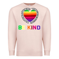 Pale Pink In A World Where You Can Be Anything Be Kind Shirt Premium Sweatshirt - Bettercallsaul