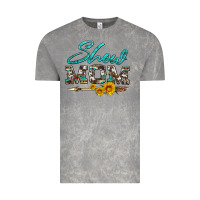 Cloud Rock show mom aztec cowhide sunflower and arrow Vintage Tee - Artiststas
