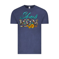 Vintage Denim show mom aztec cowhide sunflower and arrow Vintage Tee - Artiststas