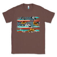 Chestnut serape cowhide sunflower background Classic Tee - AdoDesignShop