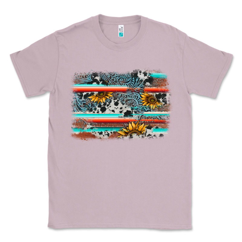 Serape Cowhide Sunflower Background Classic Tee by AdoDesignShop | Teevron