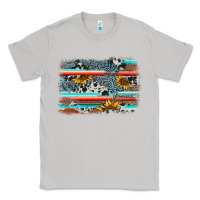 Moon Dust serape cowhide sunflower background Classic Tee - AdoDesignShop