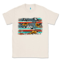 Natural serape cowhide sunflower background Classic Tee - AdoDesignShop
