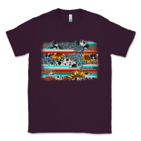 Plum serape cowhide sunflower background Classic Tee - AdoDesignShop