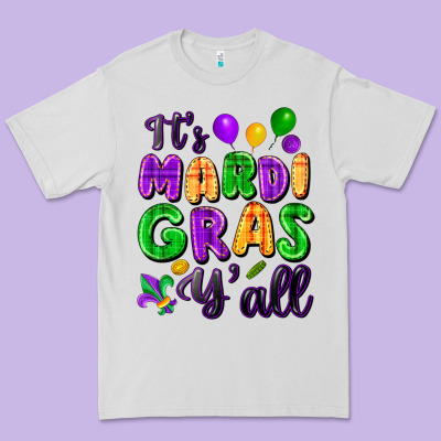 It's Mardi Gras Y'all Premium Tee Designed By Fadigitalartstudio