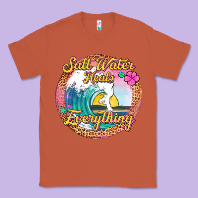 Salt Water Heals Everything Classic Tee Designed By Jasminsmagicworld