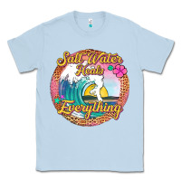 Dusty Blue salt water heals everything Classic Tee - Jasminsmagicworld