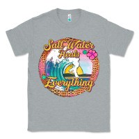 Heather Grey salt water heals everything Classic Tee - Jasminsmagicworld