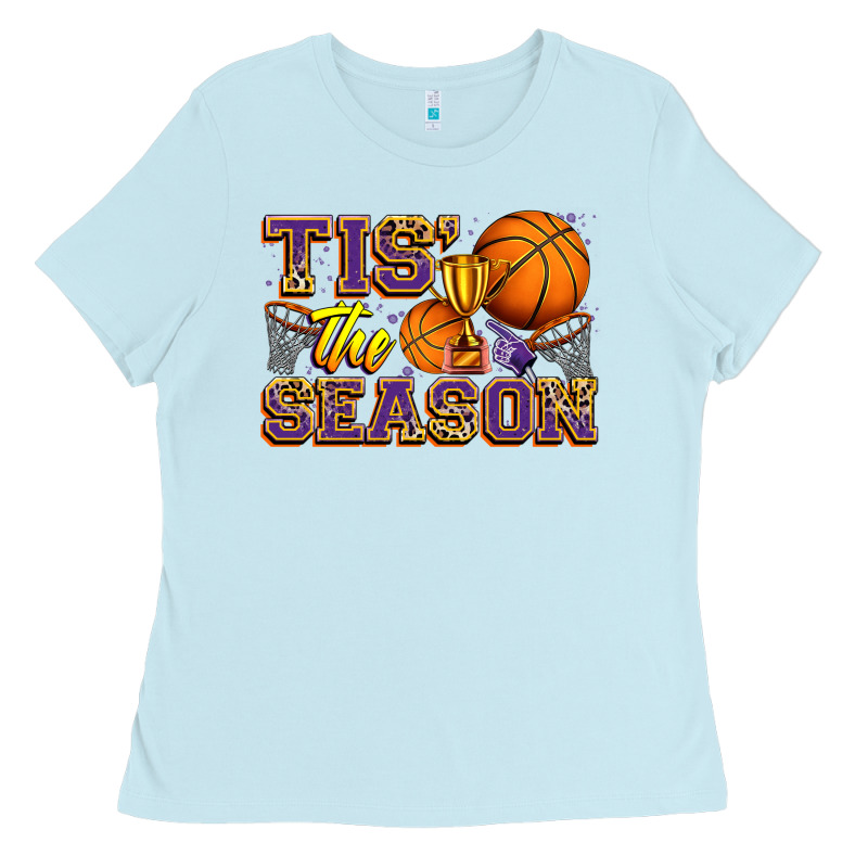 Tis' The Season Basketball Ladies Tee by Zillion Design Studio | Teevron