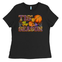 Black tis' the season basketball Ladies Tee - Zillion Design Studio