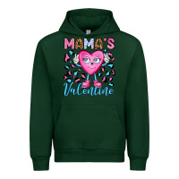 Forest Green mama's valentine olivia Urban Hoodie - OliviaCreatesArt