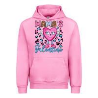 Fuchsia Pink mama's valentine olivia Urban Hoodie - OliviaCreatesArt