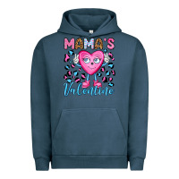 Pigment Midnight Navy mama's valentine olivia Urban Hoodie - OliviaCreatesArt
