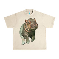 Sandshell baby hippo Urban Heavy Tee - LillyAllenDesigns
