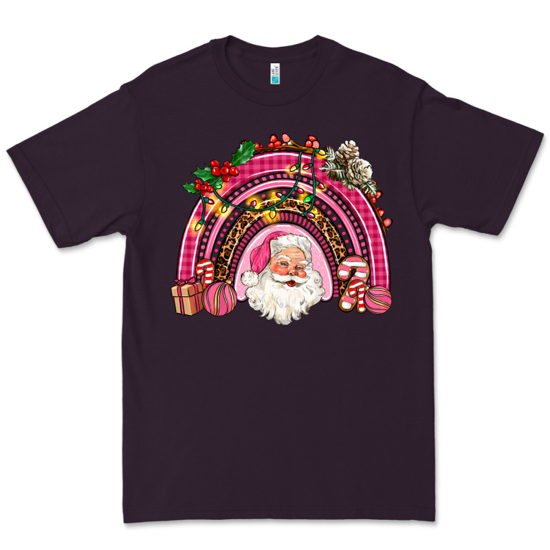 Pink Christmas Rainbow Premium Tee by AdoDesignShop | Teevron