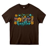 Chocolate Brown mother hustler Heavy Core Tee - Zillion Design Studio