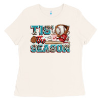 Bone tis' the season baseball Ladies Tee - Zillion Design Studio