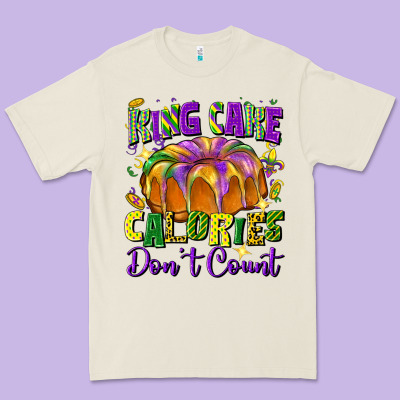 King Cake Calories Don't Count Premium Tee Designed By Fadigitalartstudio