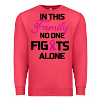 Cardinal In This Family No One Fights Alone Premium Sweatshirt - Bettercallsaul