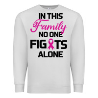 Dove Grey In This Family No One Fights Alone Premium Sweatshirt - Bettercallsaul