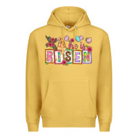 Antique Gold He is risen Premium Hoodie - NancyCooperArtShop