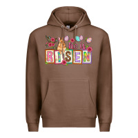 Chestnut He is risen Premium Hoodie - NancyCooperArtShop
