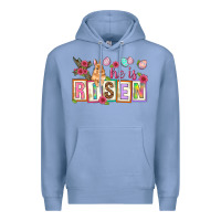 Colony Blue He is risen Premium Hoodie - NancyCooperArtShop