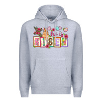 Heather Grey He is risen Premium Hoodie - NancyCooperArtShop