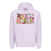 Lilac He is risen Premium Hoodie - NancyCooperArtShop
