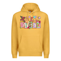 Mustard He is risen Premium Hoodie - NancyCooperArtShop