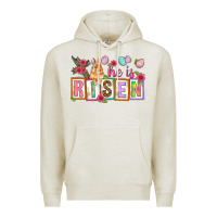 Oatmeal Heather He is risen Premium Hoodie - NancyCooperArtShop