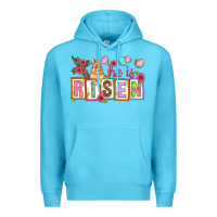 Ocean Blue He is risen Premium Hoodie - NancyCooperArtShop