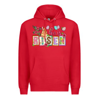Red He is risen Premium Hoodie - NancyCooperArtShop