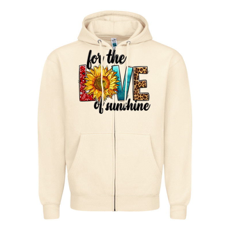 For The Love Of Sunshine Zipper Hoodie by BundleAndBundleShop | Teevron
