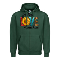 Sports Green For The Love Of Sunshine Zipper Hoodie - BundleAndBundleShop