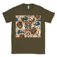 Army Green Baseball senior Classic Tee - NancyCooperArtShop