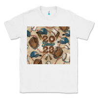 White Baseball senior Classic Tee - NancyCooperArtShop