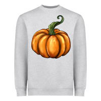 Heather Grey pumpkin Heavyweight Sweatshirt - BarkalooDesign