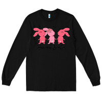 Black easter bunny Long Sleeve Tee - MaliasSmallBusiness
