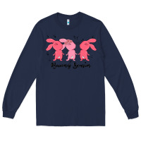 Navy easter bunny Long Sleeve Tee - MaliasSmallBusiness