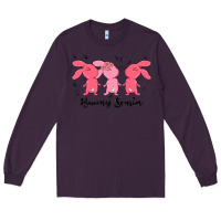 Plum easter bunny Long Sleeve Tee - MaliasSmallBusiness