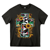 Asphalt western cross Heavy Core Tee - RanaPortraitStore