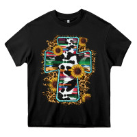 Black western cross Heavy Core Tee - RanaPortraitStore