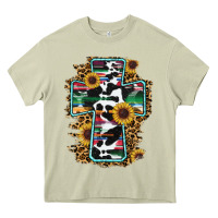 Mossy western cross Heavy Core Tee - RanaPortraitStore
